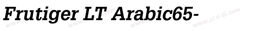 Frutiger LT Arabic65字体转换